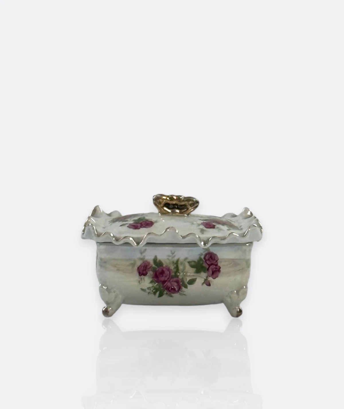 El Boyama Porselen Mücevher Kutusu -  Alavi Fine China Japan  (1950’ler) 