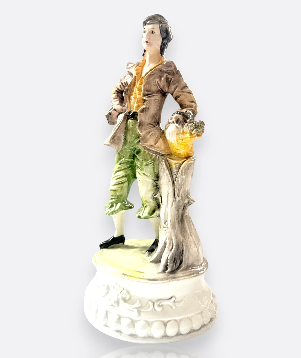 Capodimonte – El Yapımı İtalyan Porselen Erkek Figür