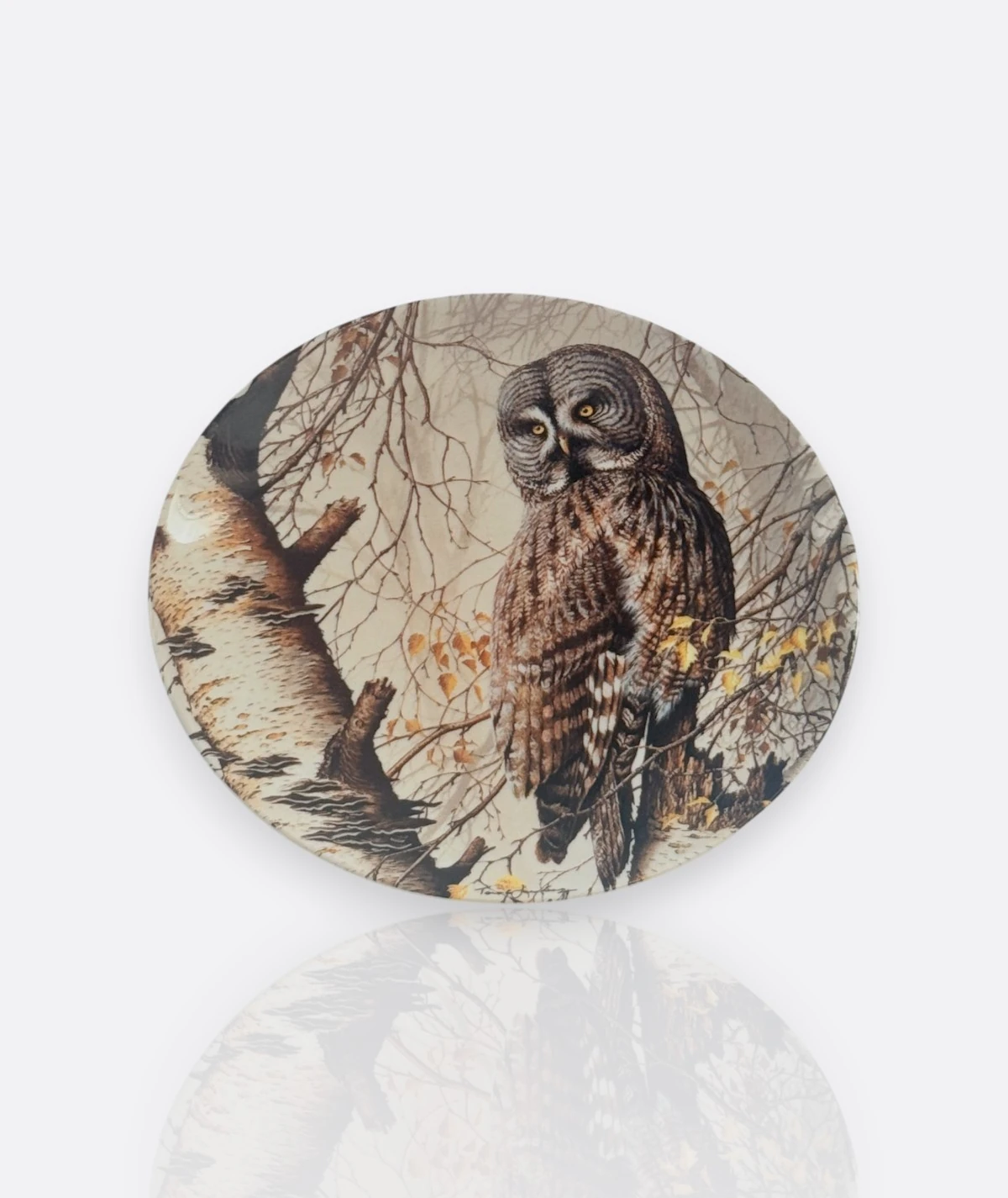 Baykuş Koleksiyon Tabakları – Wedgwood & Knowles, 1980–1990” ( 6 adet)