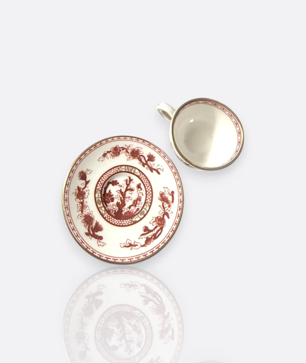 Coalport “Indian Tree” Bone China Fincan & Tabak – İngiliz Porselen Zarafeti