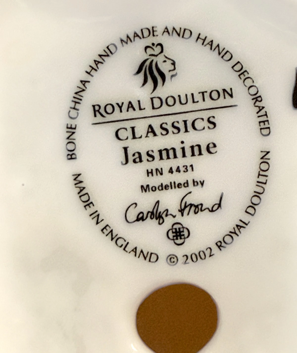 Royal Doulton “Jasmine” Porselen Figür HN 4431 – İngiltere, 2002