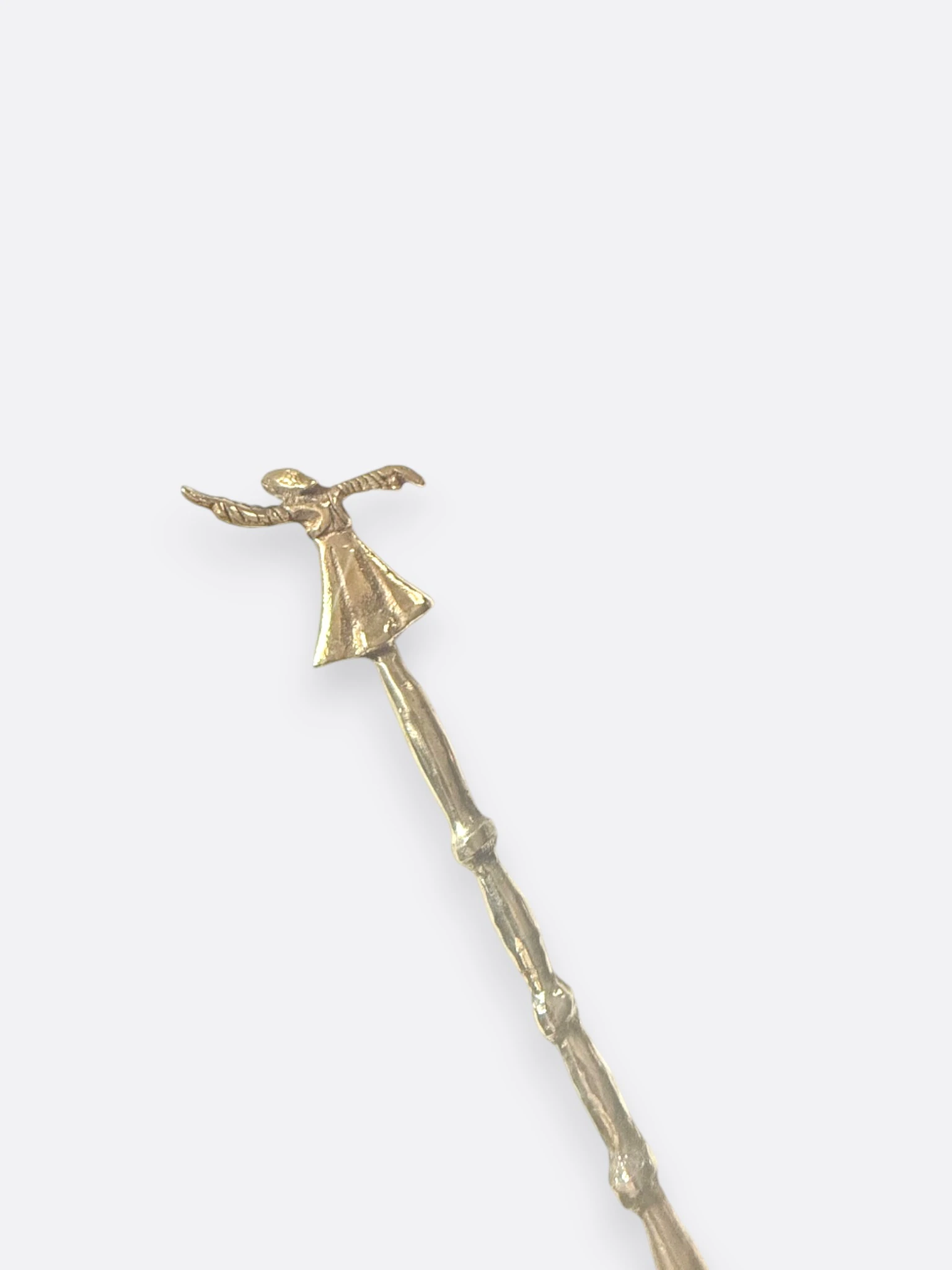 Mevlana (Sema Zen) Figürlü Pirinç Ayakkabı Çekeceği – El Döküm Koleksiyonluk Obje