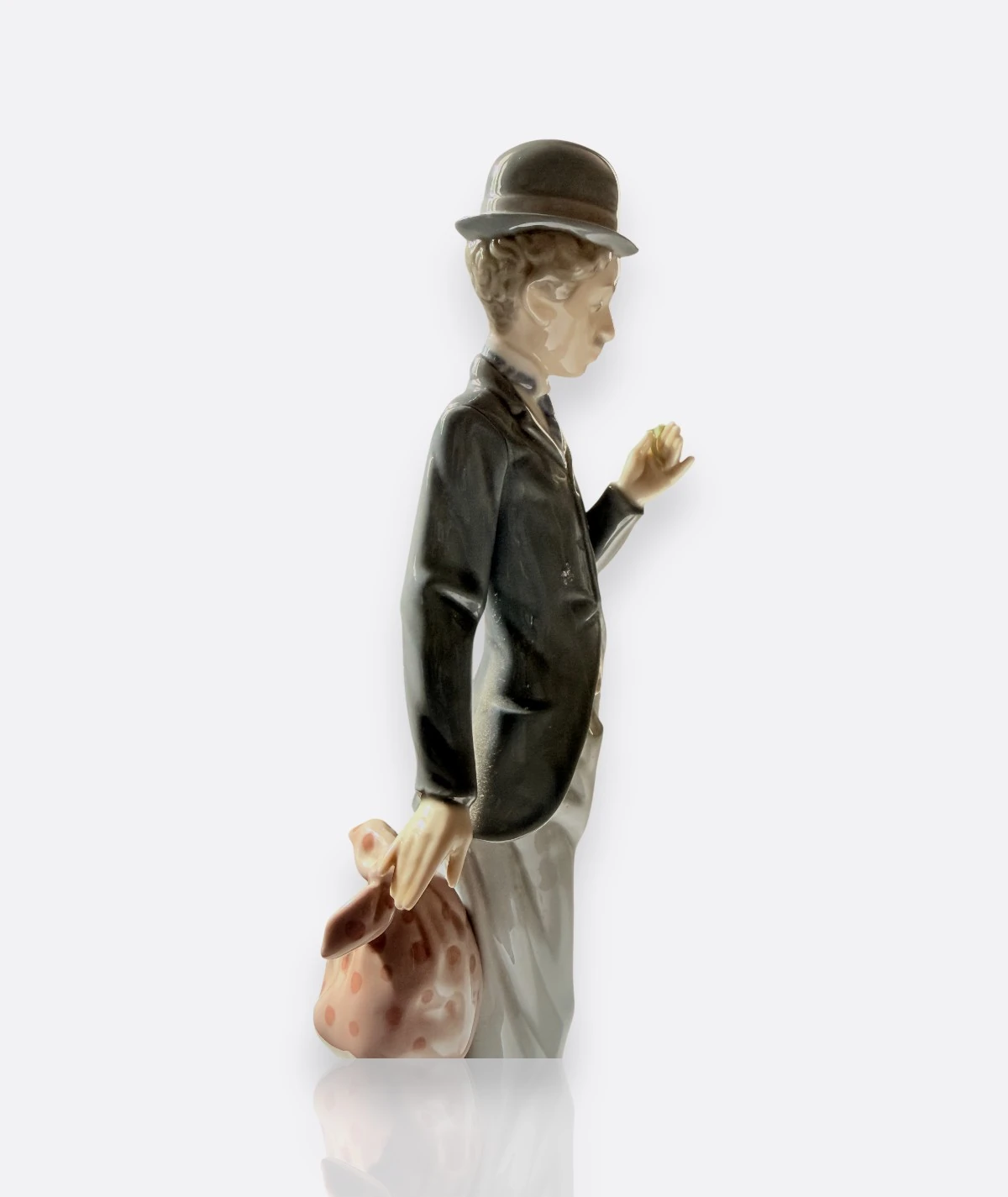 Lladró –  Porselen Figür “The Little Tramp” (Charlie Chaplin), Spain, 1984