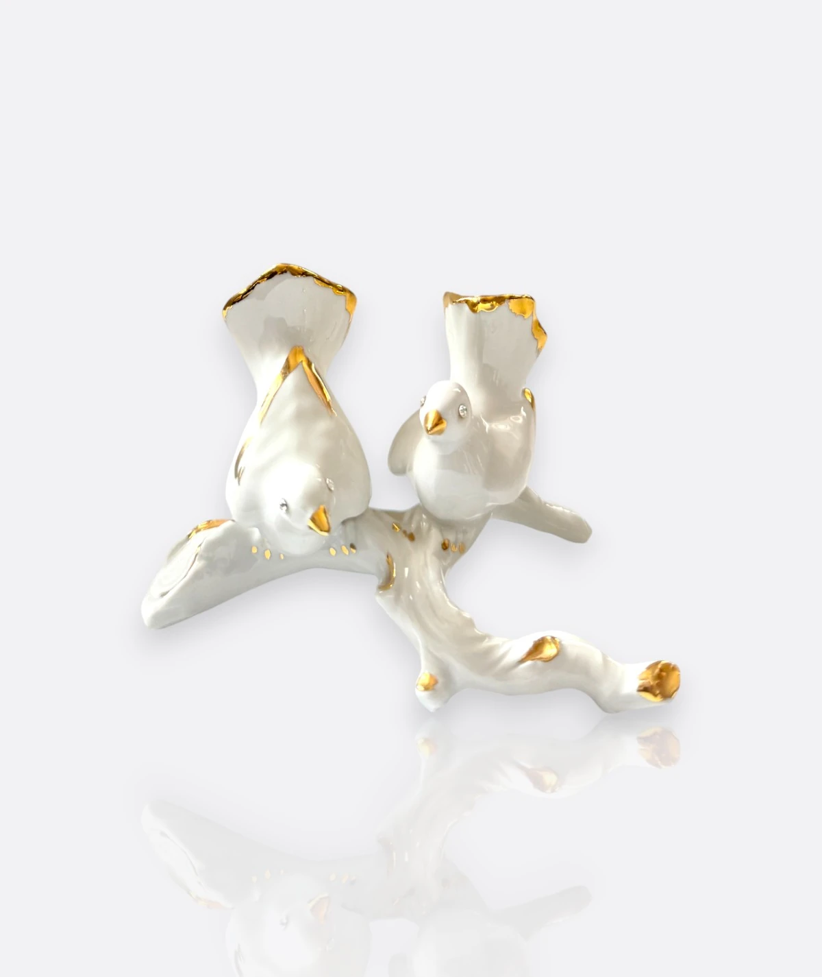 Dresden Porselen Kuş Figürleri – Almanya, 20. Yüzyıl Ortası