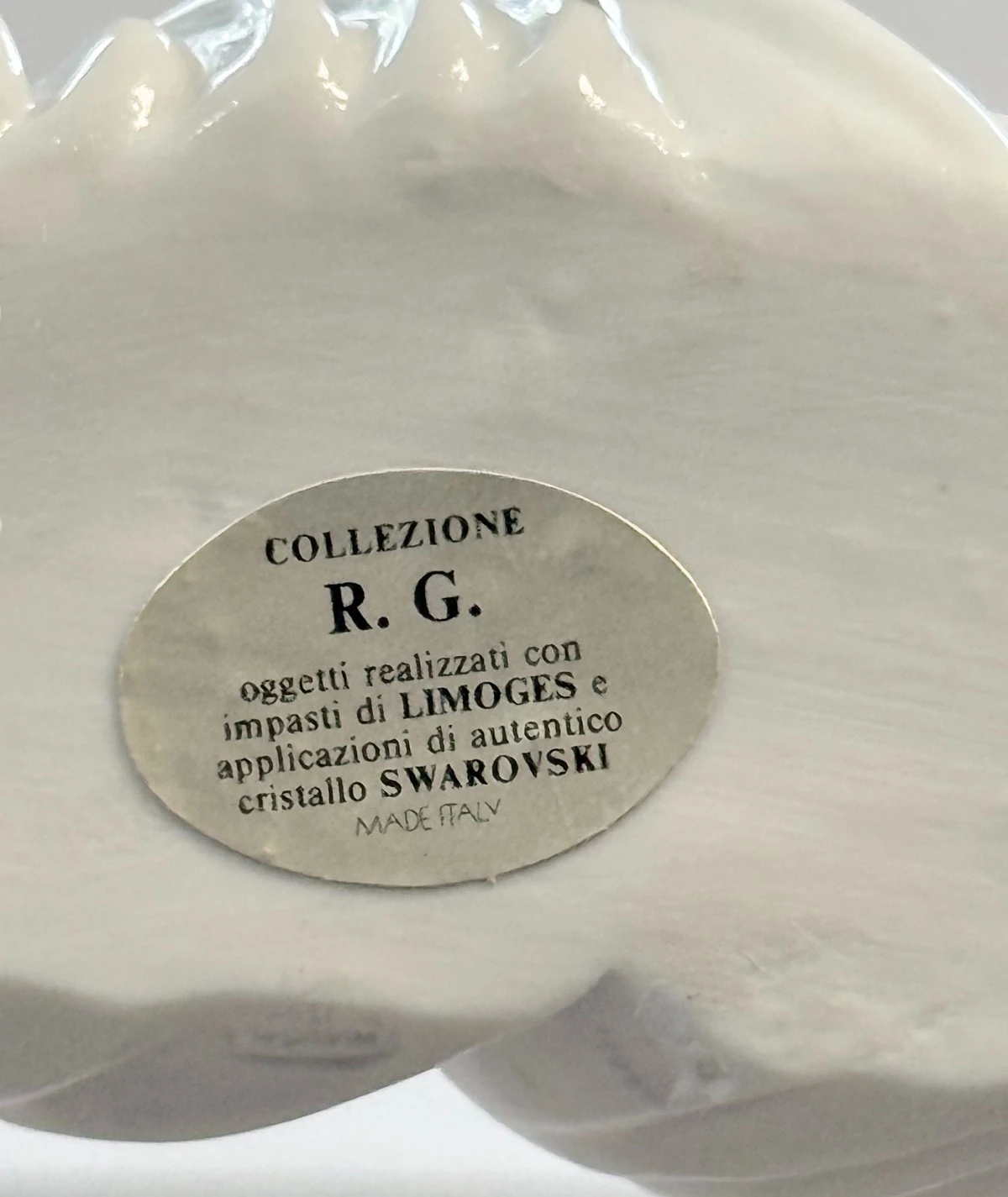 R.G. Collezione – Limoges, Swarovski & Capodimonte Köpek Figür