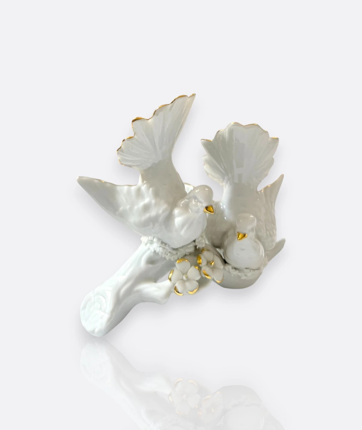 Capodimonte – İtalya El Yapımı Porselen Güvercin Çifti