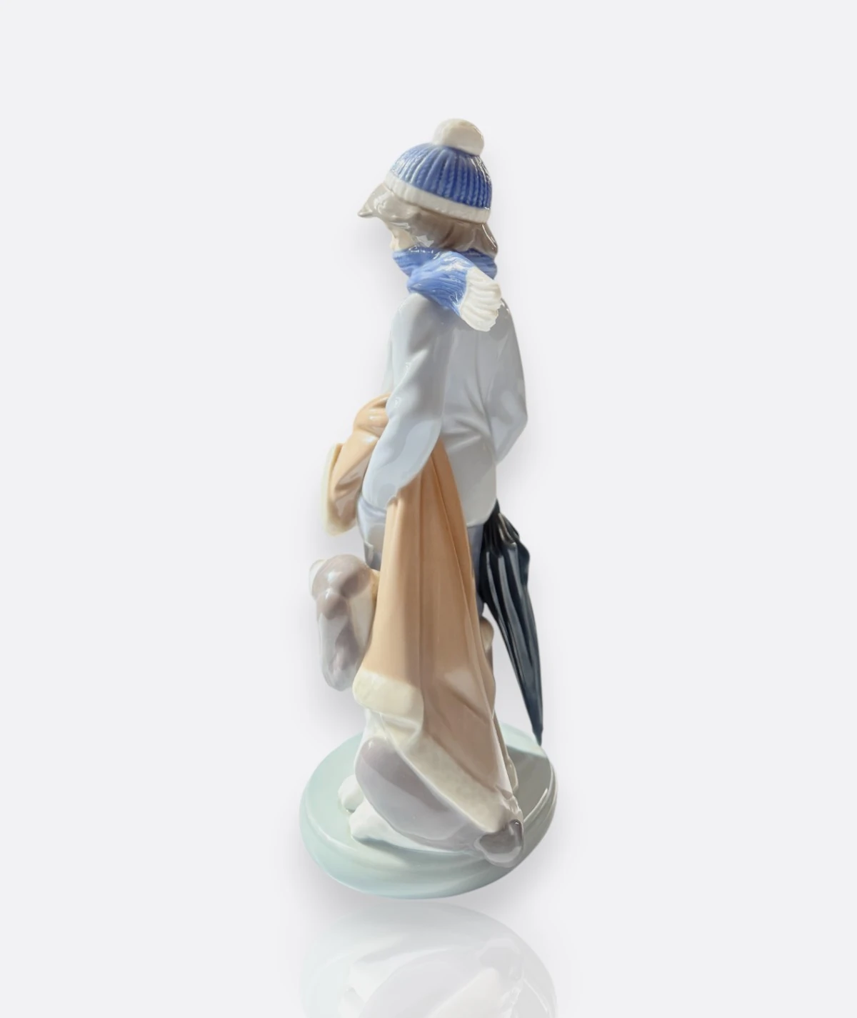 Lladró –  Porselen Figür “Winter Boy with Dog” (1983)