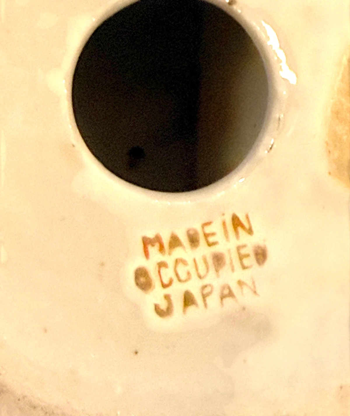 Occupied Japan – Mini El Boyaması Porselen Figür (1947–1952)