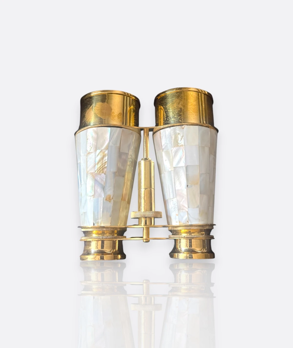 Antika Sedef Kakma Opera Dürbünü – Fransız Pirinç İşçilik (1900’ler)