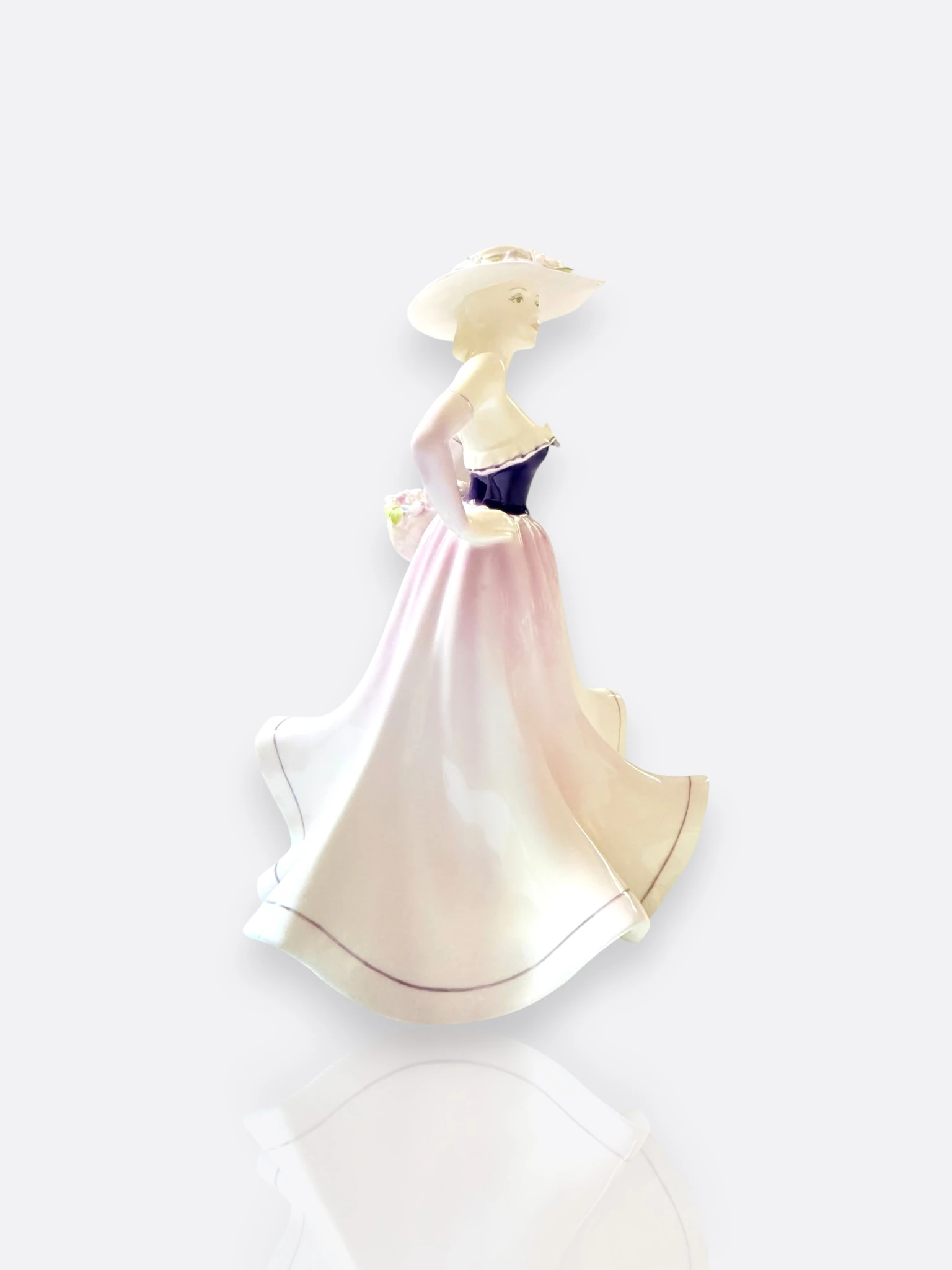 Coalport “Demetria” – Ladies of Fashion Koleksiyonu – El Dekorlu Fine Bone China Figürin (İngiltere)