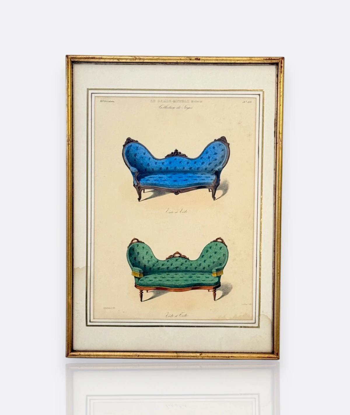 Le Garde-Meuble – Fransız Litograf Serisi 3'lü (19. Yüzyıl)