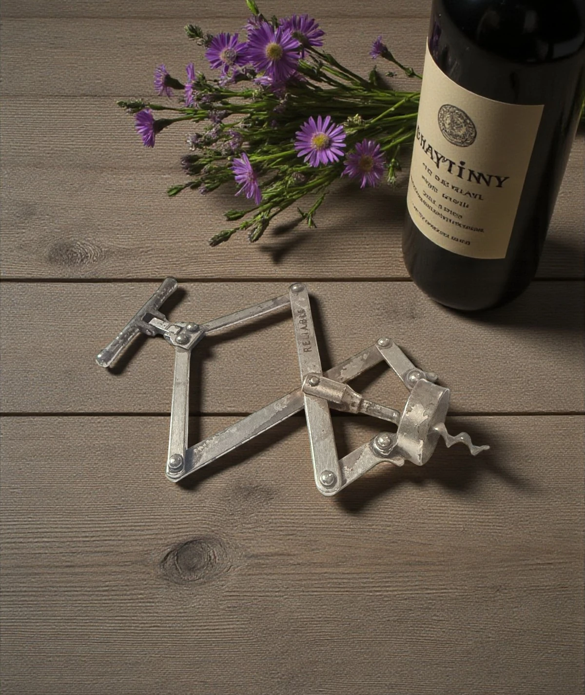 Antika Mekanik Makas Sistemli Tirbuşon – Concertina / Accordion Type, 