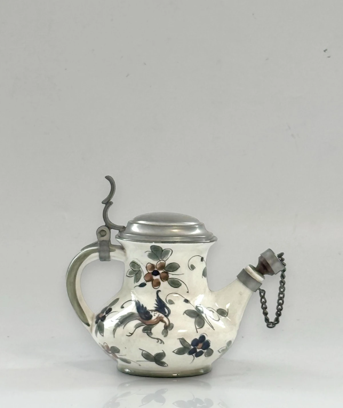 El Boyama Porselen Sürahi / İçki Kabı - Capodimonte Italy (1950’ler)