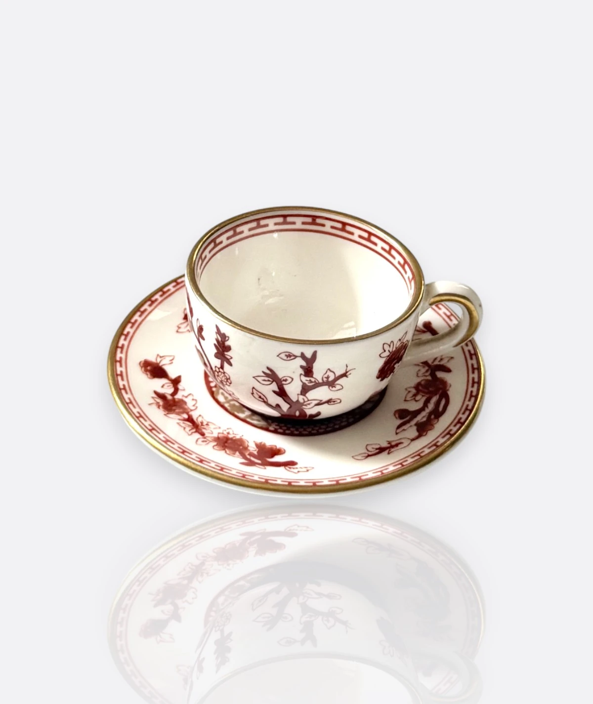 Coalport “Indian Tree” Bone China Fincan & Tabak – İngiliz Porselen Zarafeti