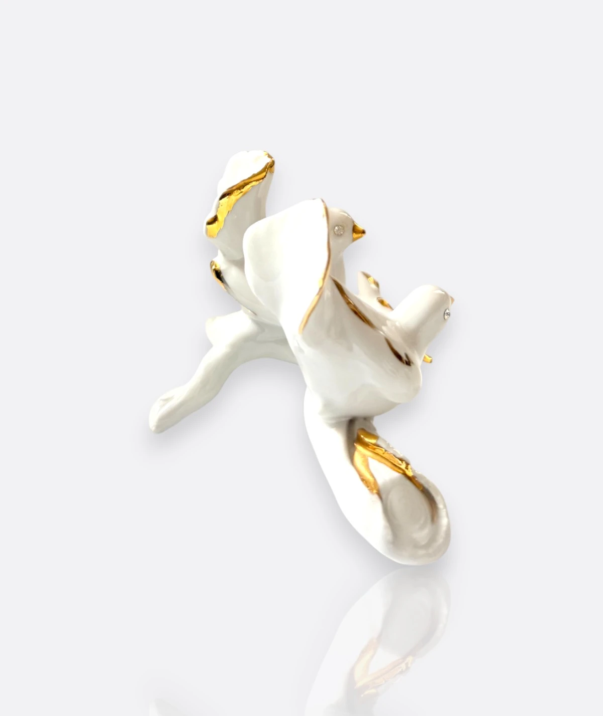 Dresden Porselen Kuş Figürleri – Almanya, 20. Yüzyıl Ortası