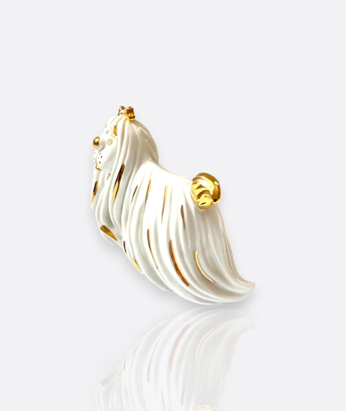 R.G. Collezione – Limoges, Swarovski & Capodimonte Köpek Figür