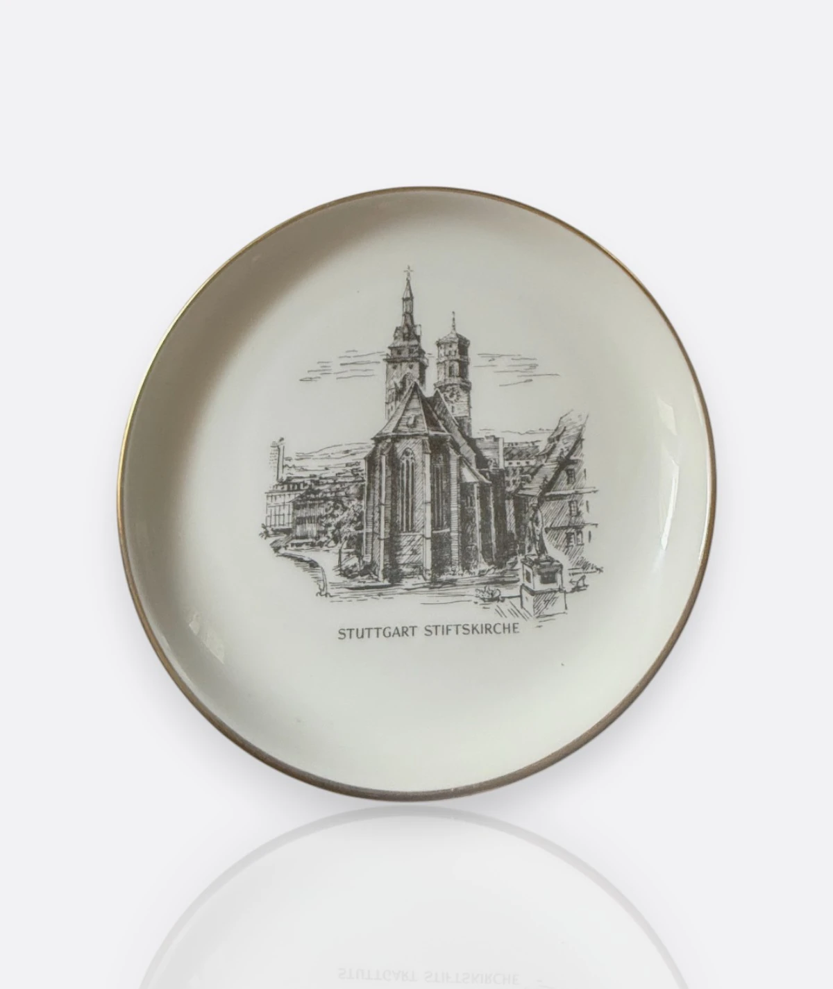 Rosenthal x Voigtländer Koleksiyonluk Porselen Tabak Serisi – Alman Mimari Gravürleri (5'li)