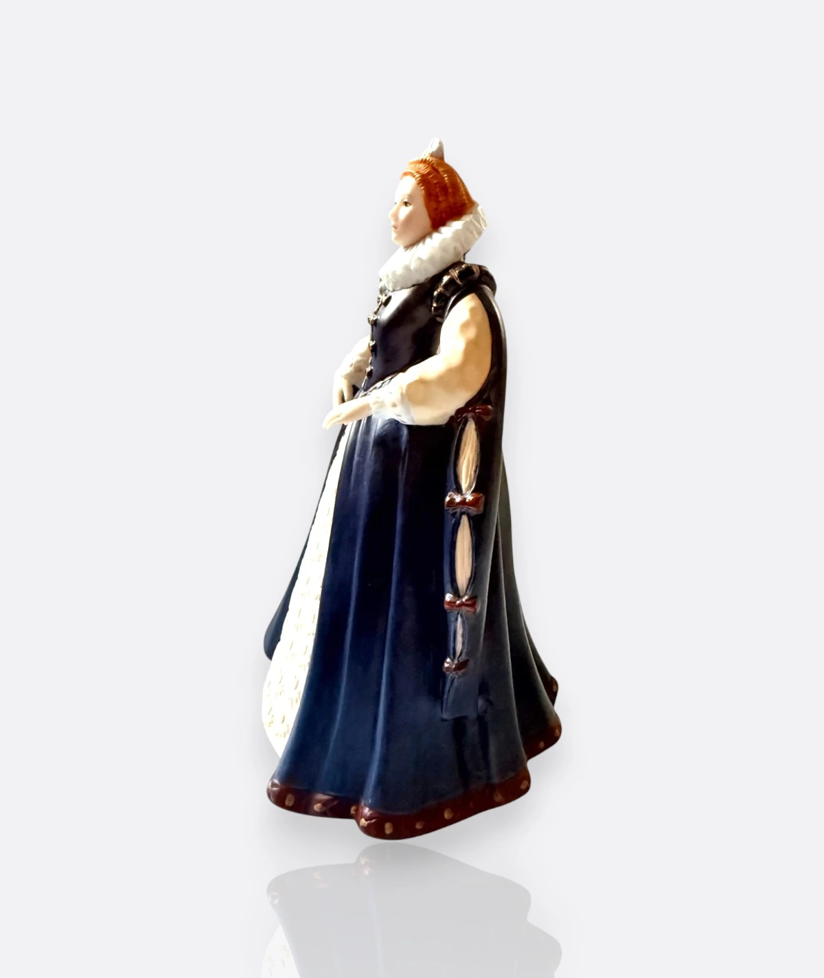 Franklin Porcelain – “Elizabeth I” Limited Edition (1984) – El Boyaması İnce Porselen Figürin