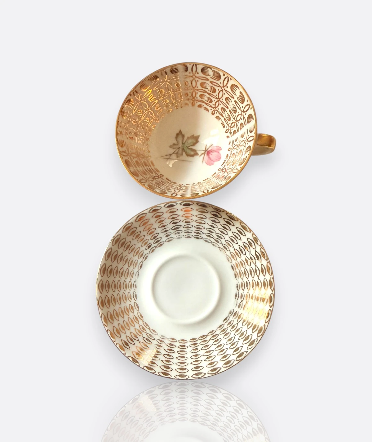 Vintage Bavaria Germany Fincan ve Tabak