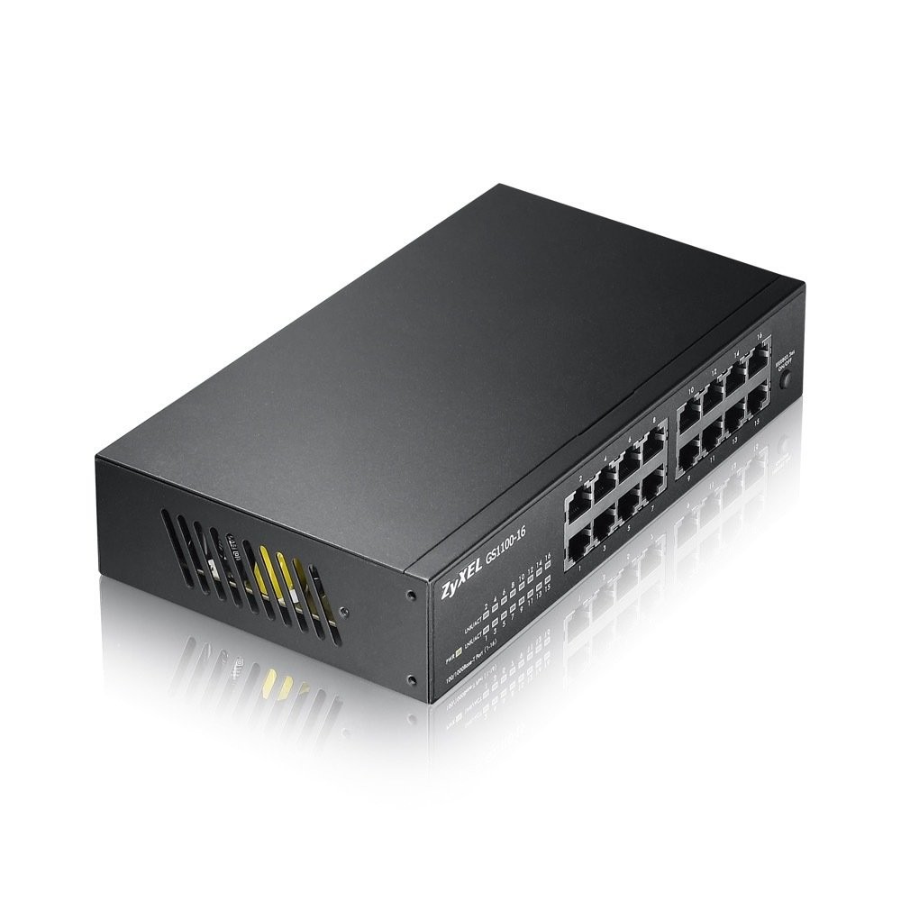 Zyxel GS1100-16 V3 16Port 10/100/1000 Gigabit Rack Mount Switch