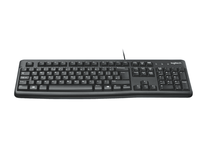 Logitech K120 Q Kablolu Klavye USB Siyah