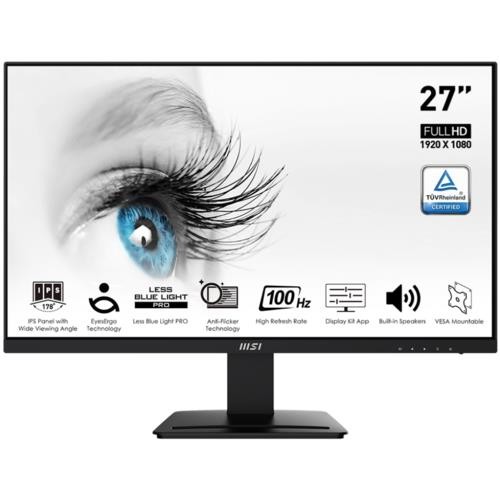 MSI 27" Pro MP273A Flat IPS 1ms FreeSync Siyah FHD Monitör