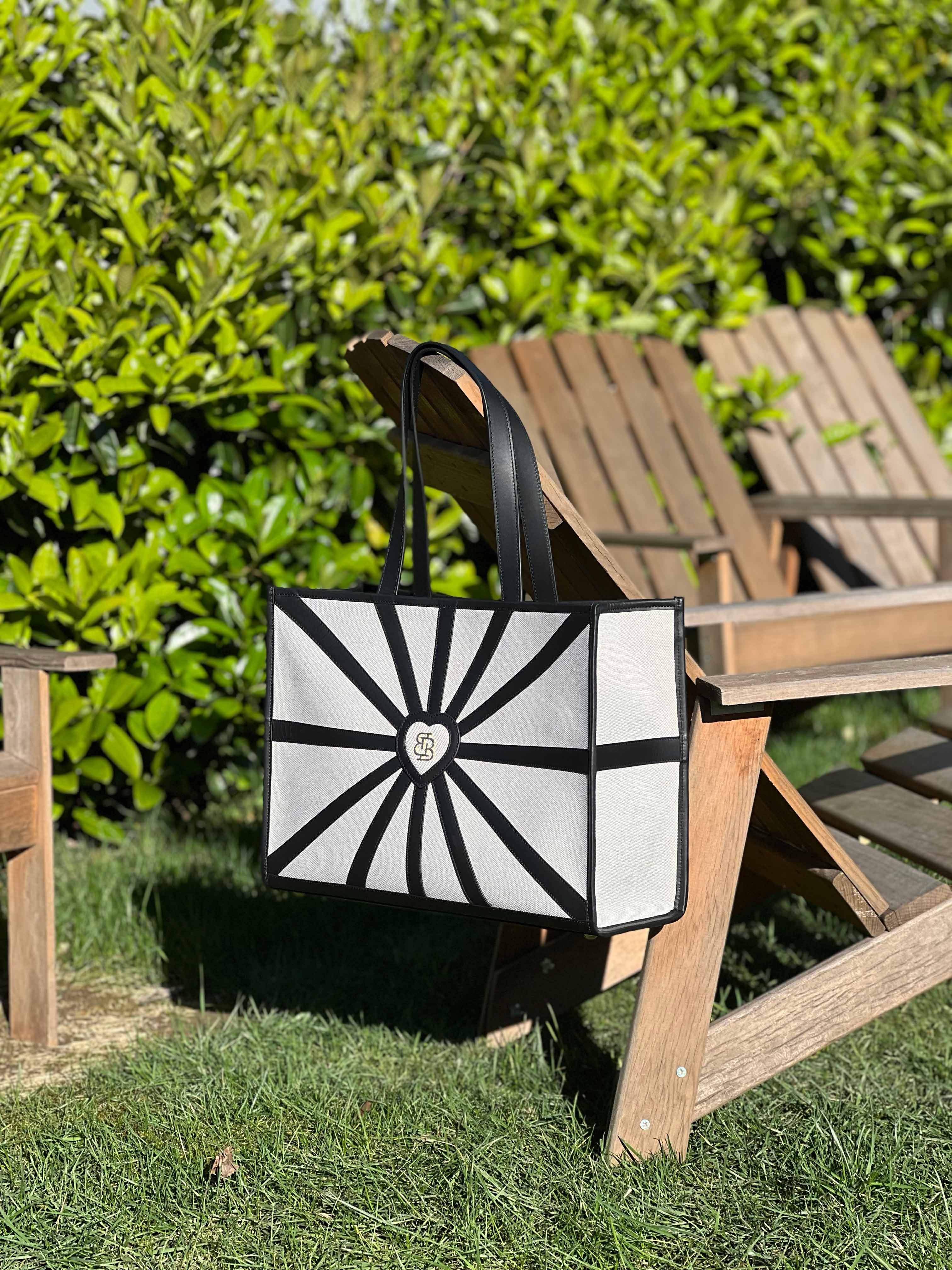 Sun Goddess Kanvas & Deri Tote Bag