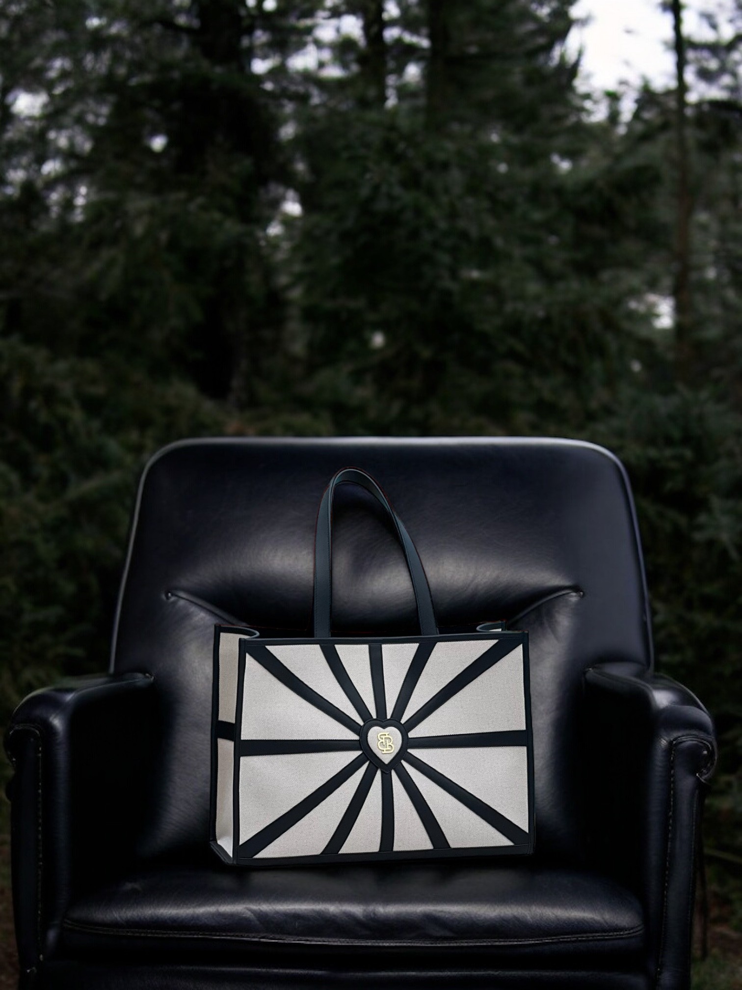 Sun Goddess Kanvas & Deri Tote Bag