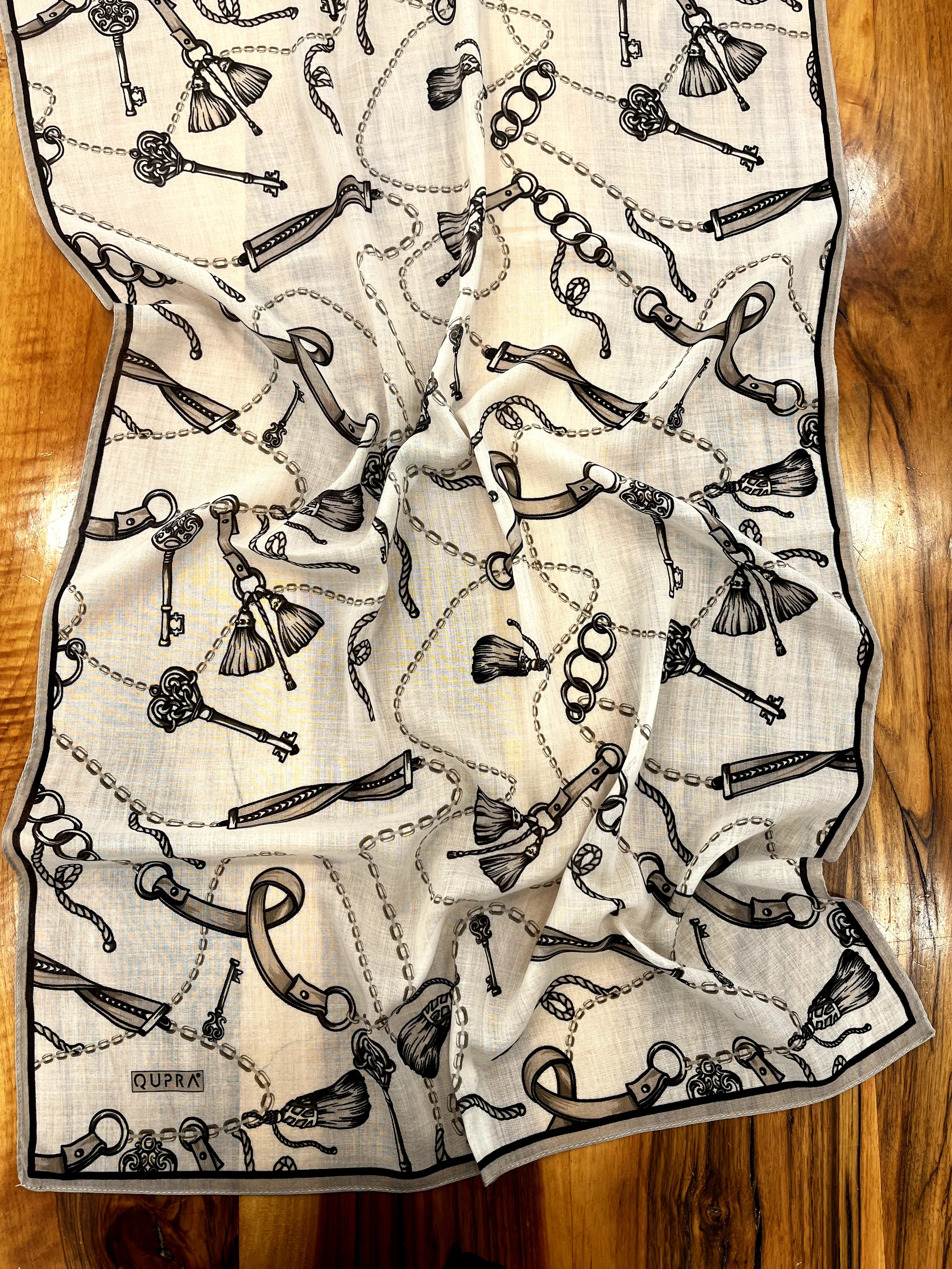 Seren Bej Yün İpek Şal