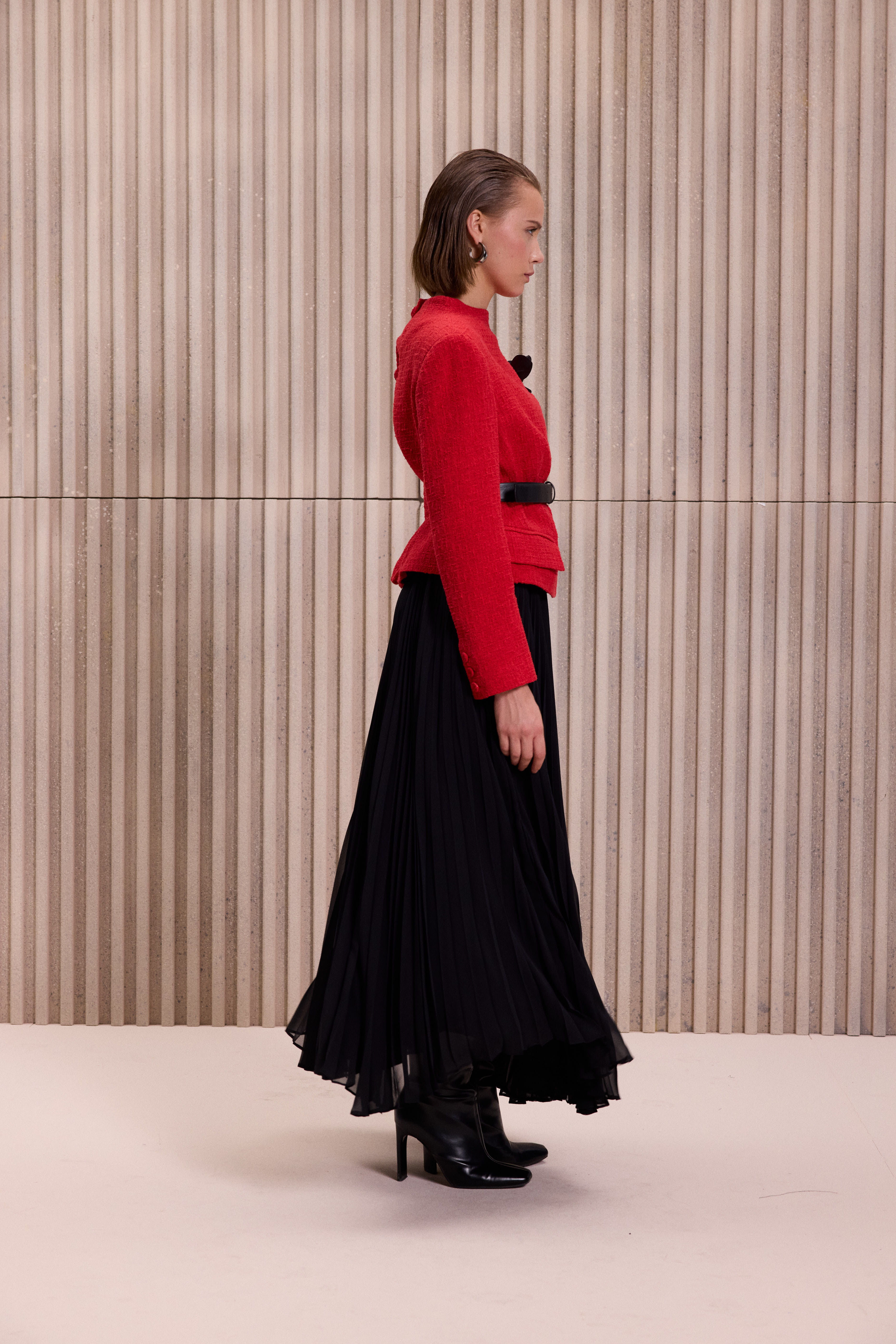 Tüvit Ceketli Etek Takım