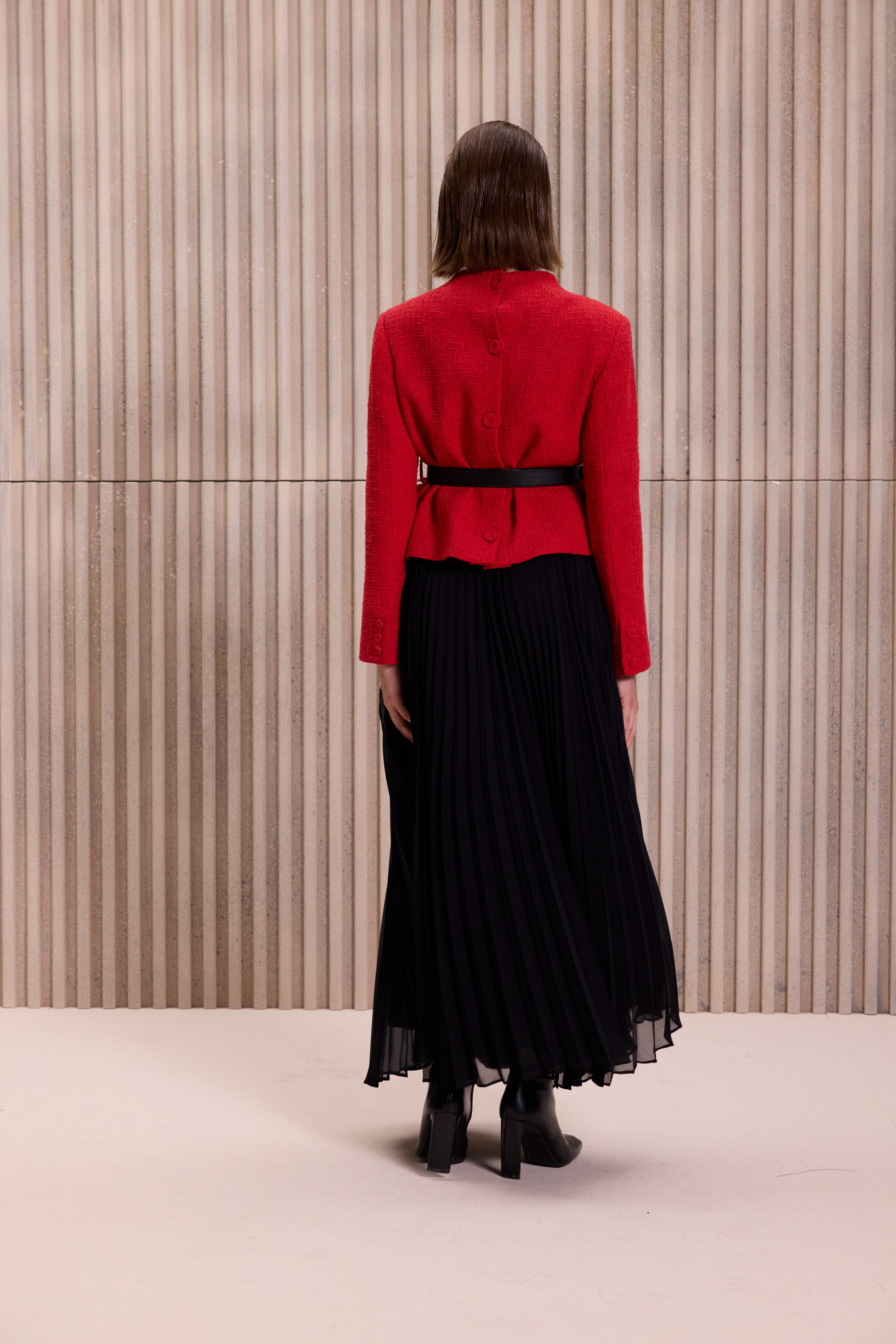 Tüvit Ceketli Etek Takım