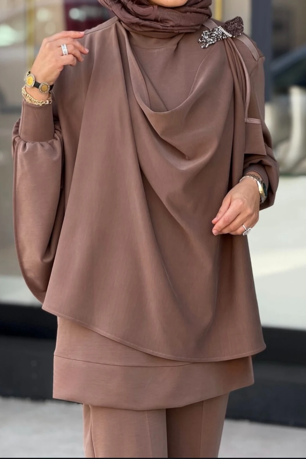 Şal Detaylı Modal Takım