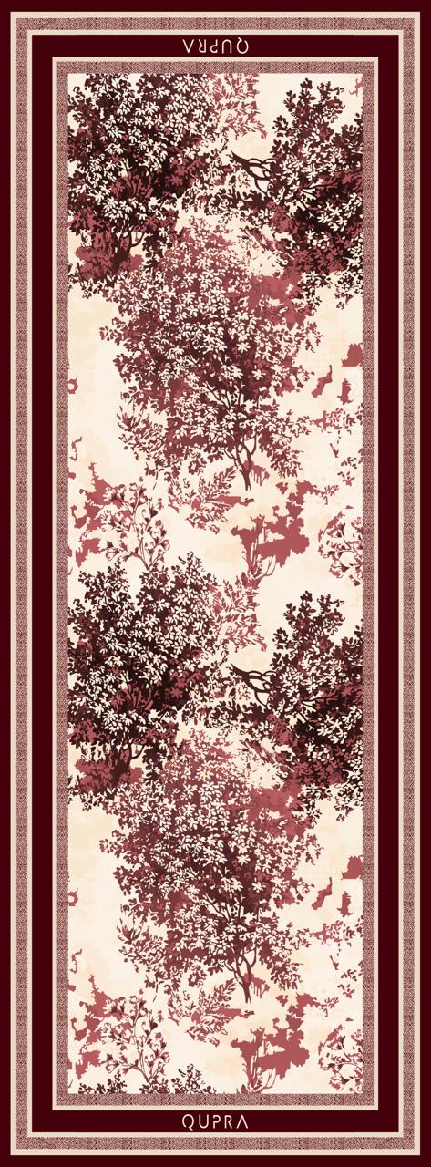 Elegant Bordo Yün İpek Şal