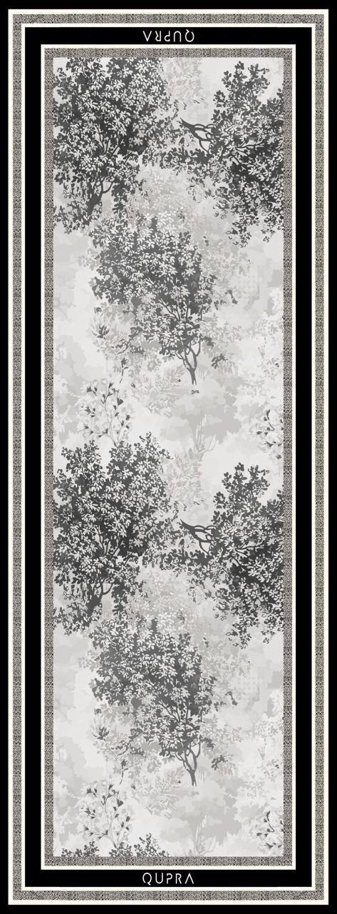 Elegant Siyah Yün İpek Şal