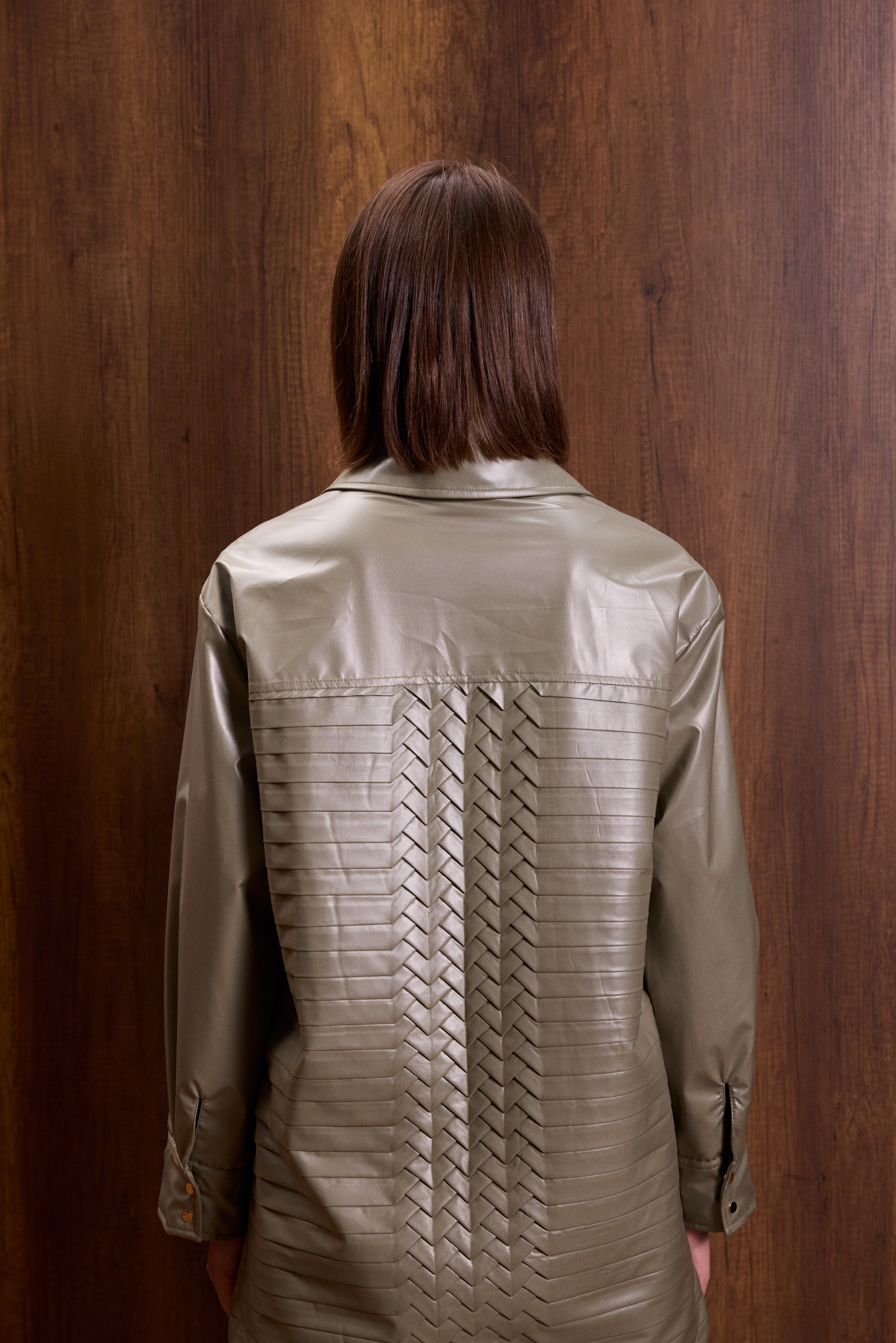 Sırtı Pilise Detaylı Bomber Ceket