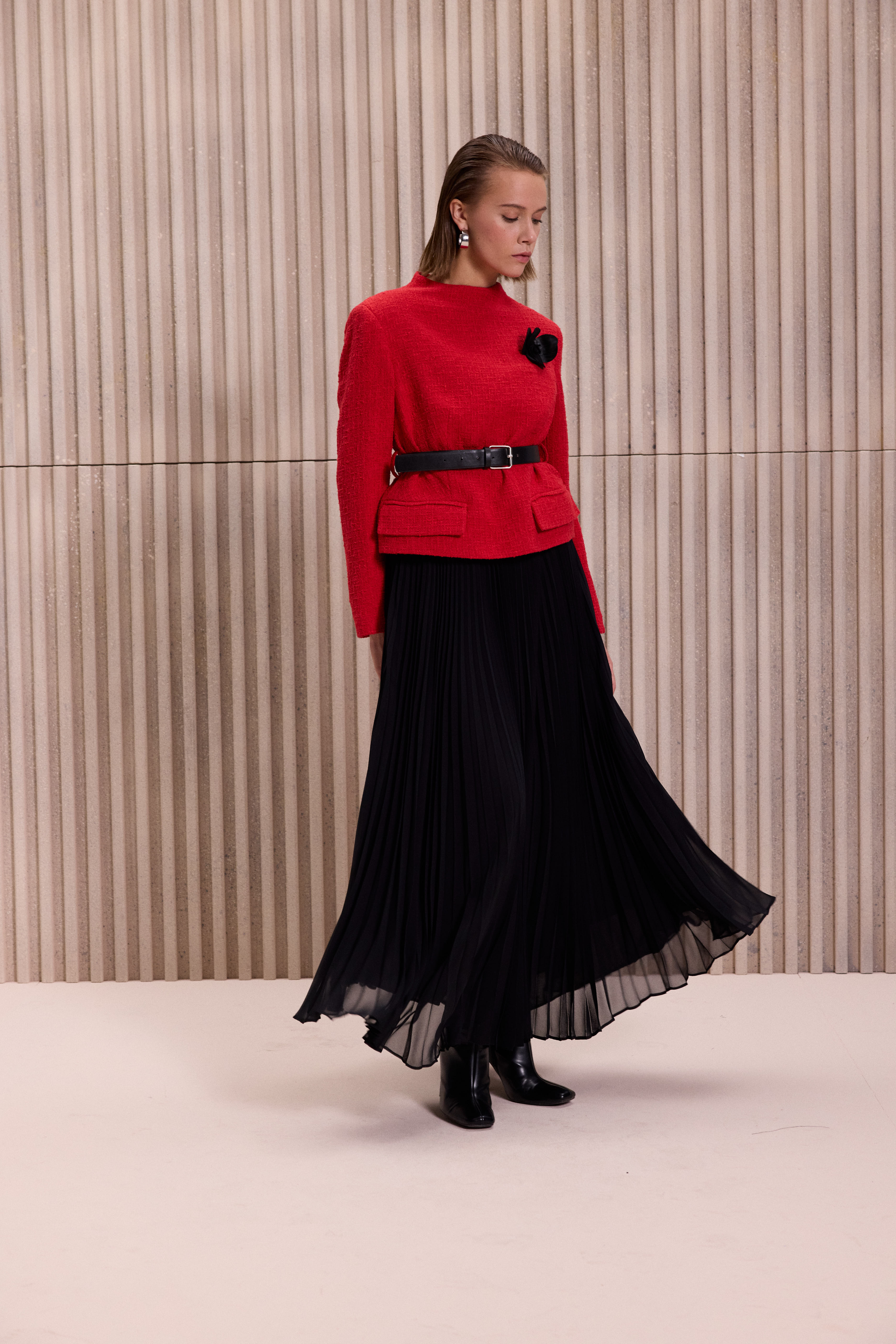 Tüvit Ceketli Etek Takım