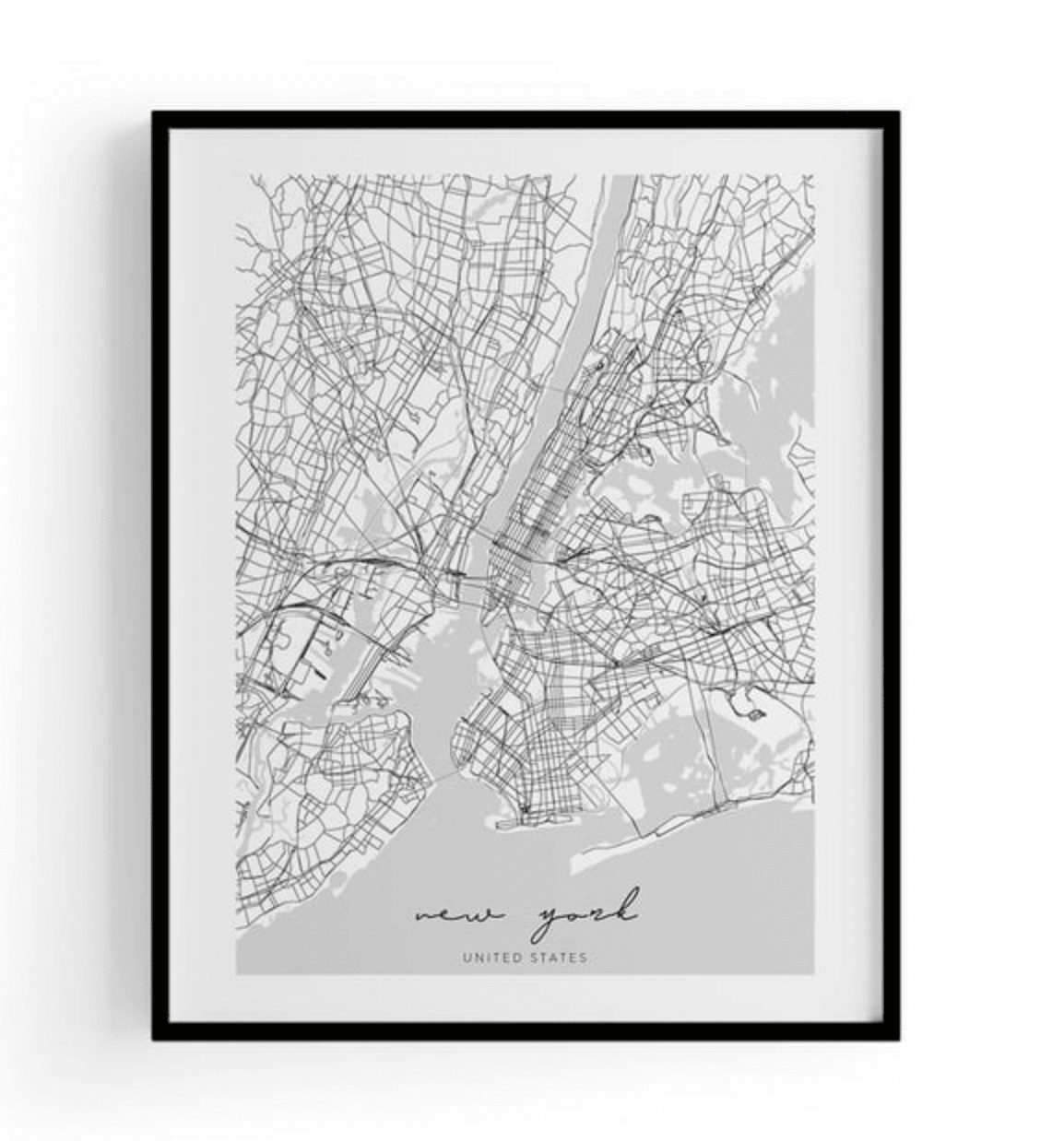 City Map Tablo - New York