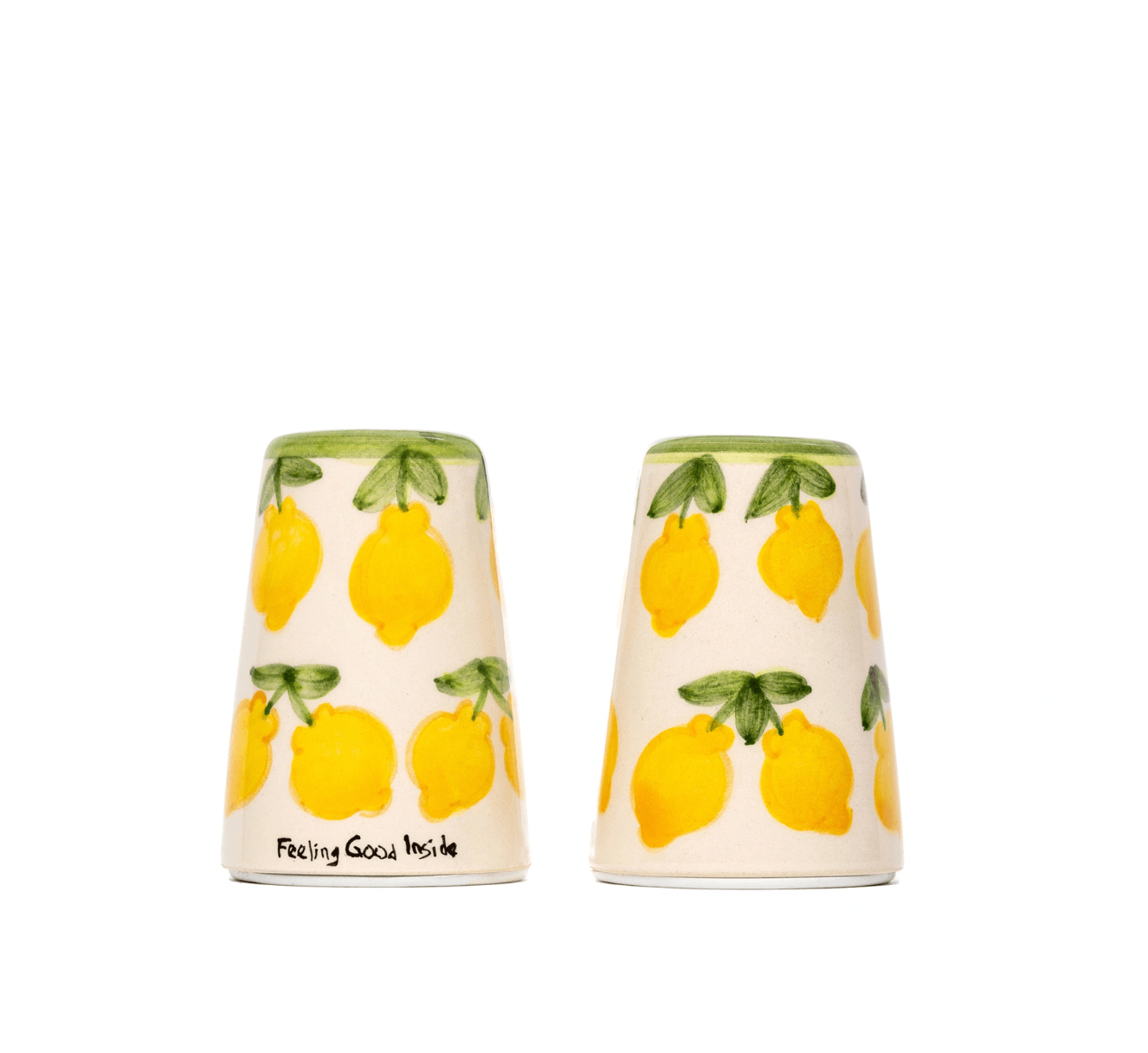 Lemon Splash Collection Handmade Seramik Tuzluk Karabiberlik