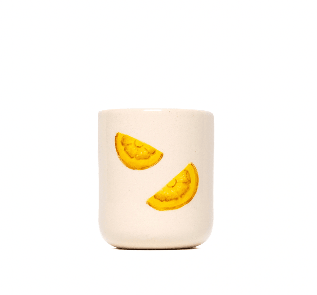 Two Slice Lemons Handmade Seramik Mug