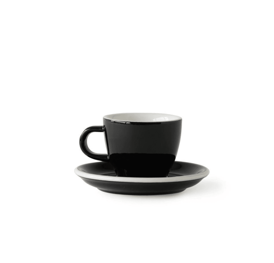 ACME Evolution 6'lı Espresso Fincan Seti - Siyah- Siyah