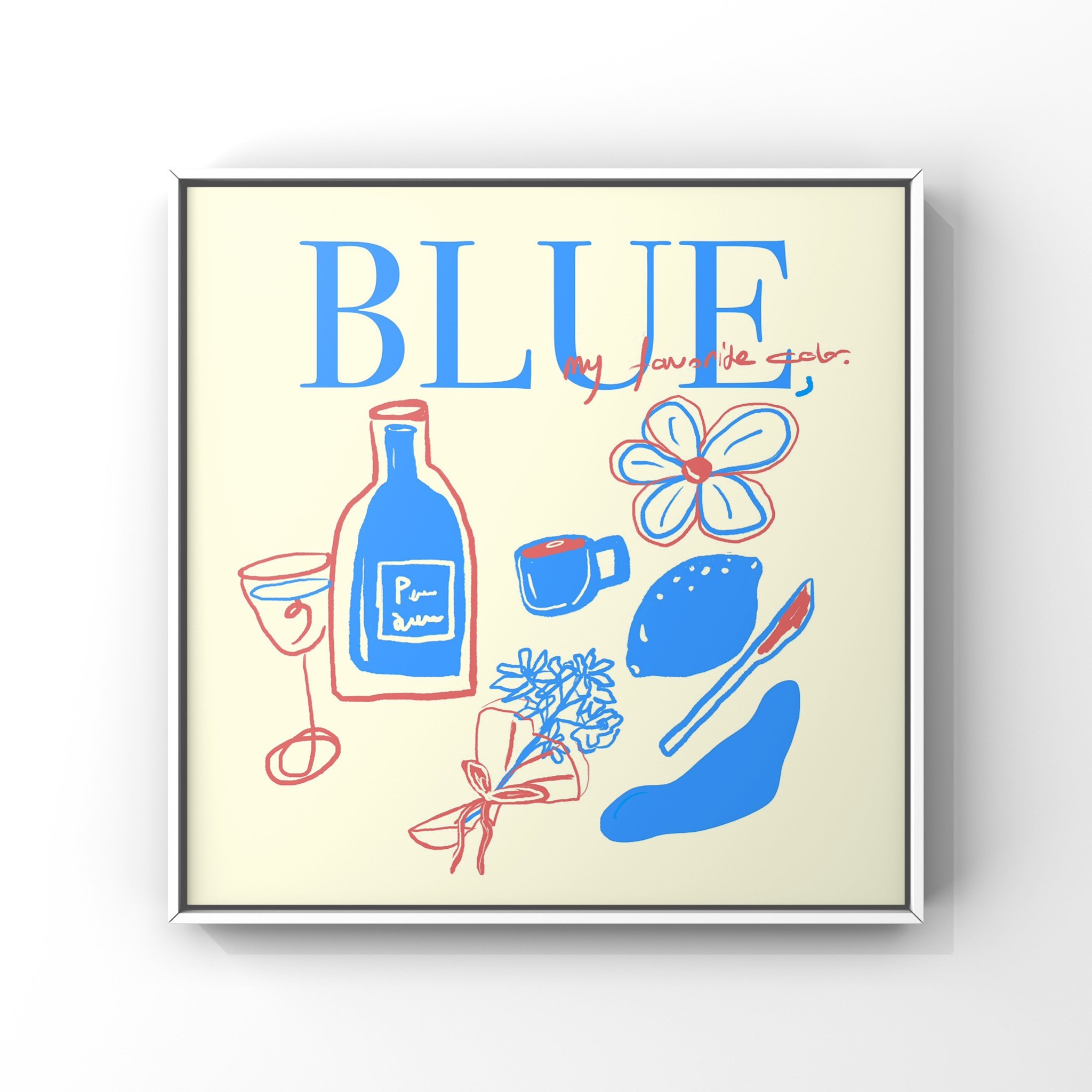 Blue Poster