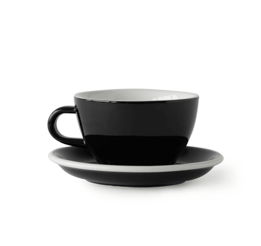ACME Evolution 6'lı Latte Fincan Seti - Siyah- Siyah
