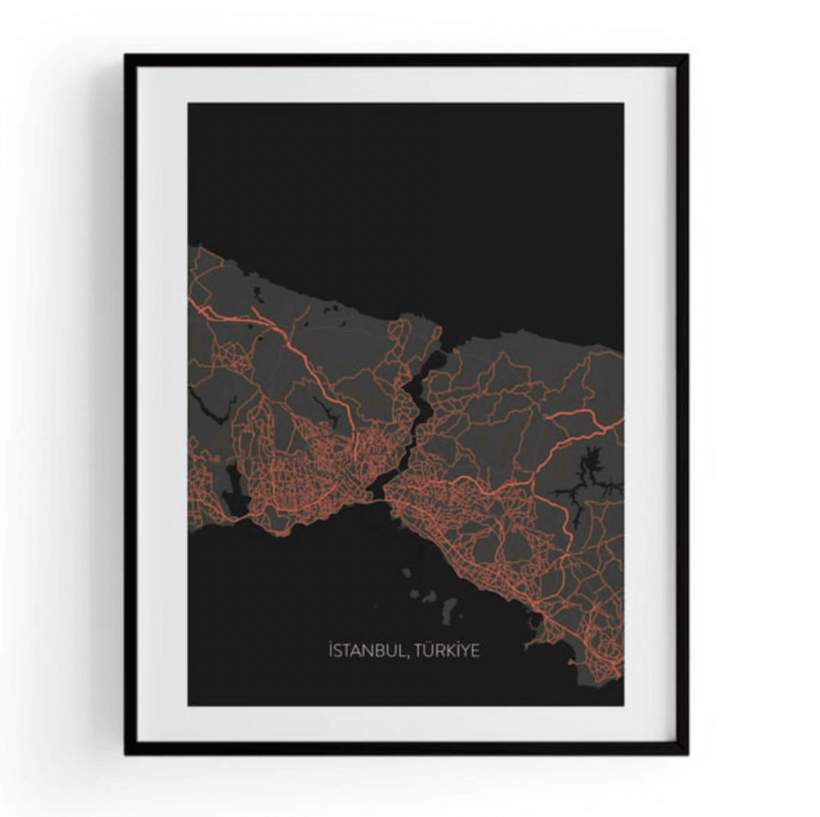 City Map Tablo - İstanbul