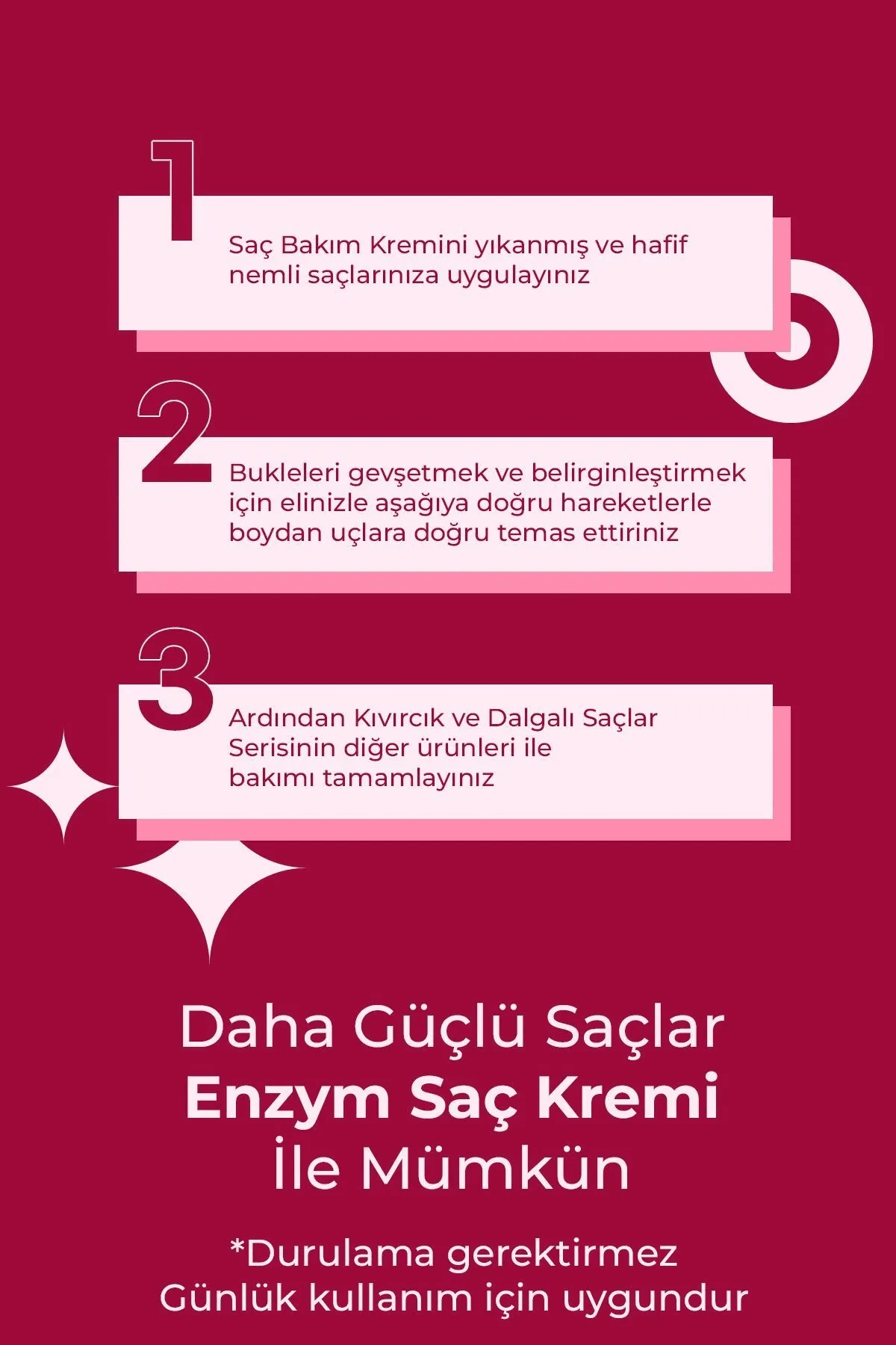 Kıvırcık ve Dalgalı Saçlar Serisi Saç Bakım Kremi