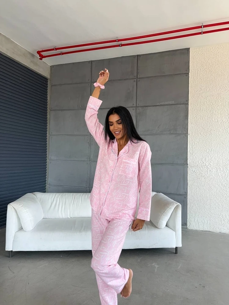 Özel Seri Açık Pembe Pijama Takımı