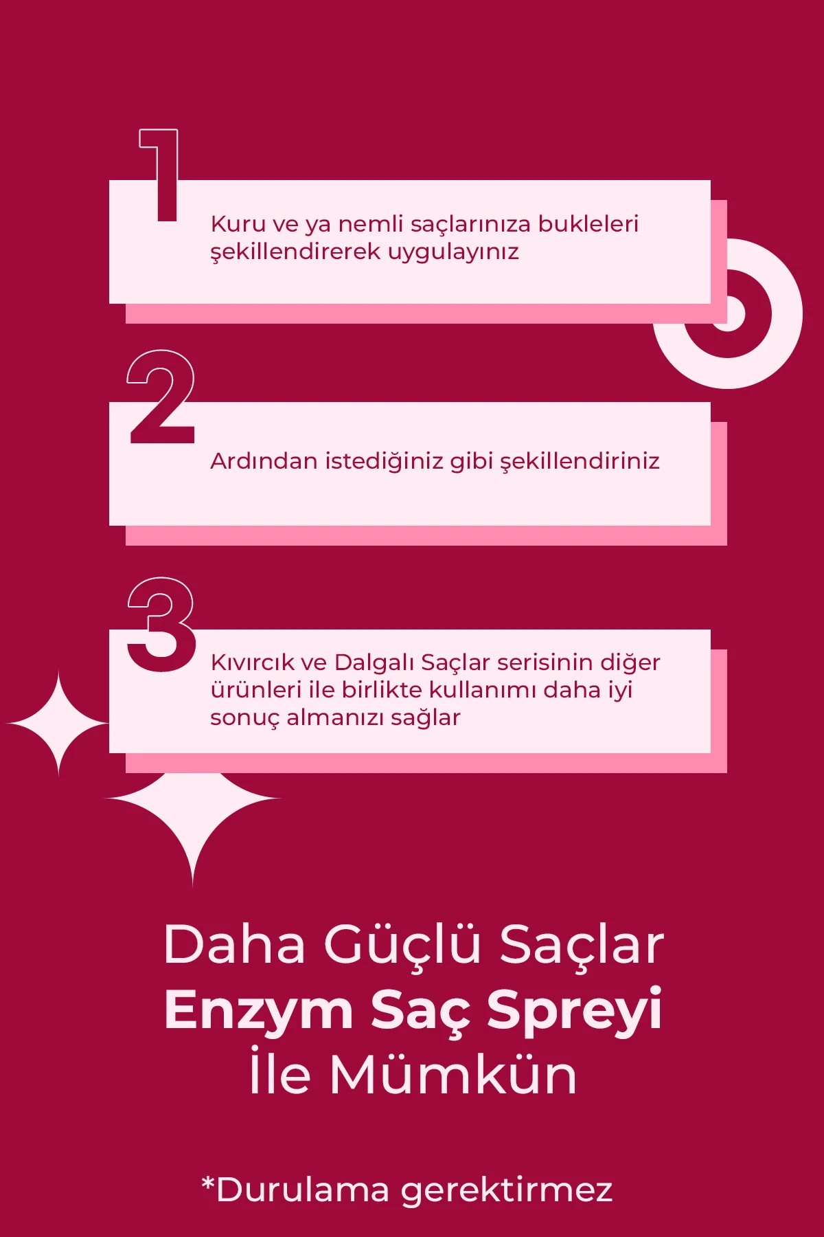Kıvırcık ve Dalgalı Saçlar Serisi Bakım Spreyi