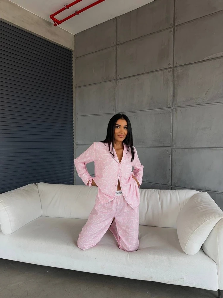 Özel Seri Açık Pembe Pijama Takımı