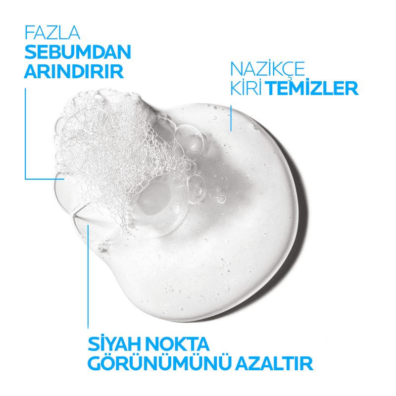La Roche Posay Effaclar Jel Yağlı Ve Akneye Eğilimli Ciltler için Yüz Temizleme Jeli 400 ml 