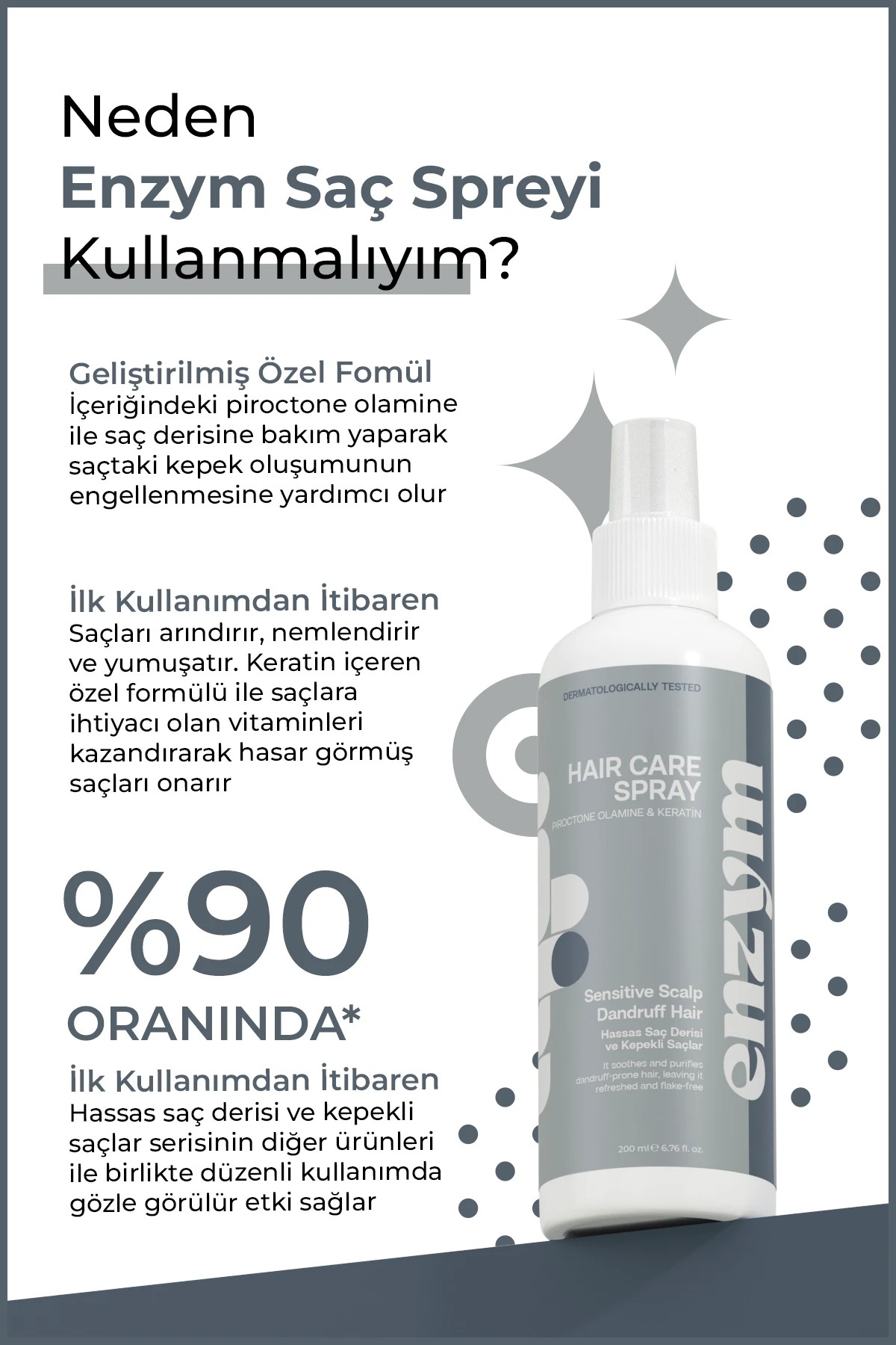 Kepekli ve Hassas Saçlar Serisi Bakım Spreyi