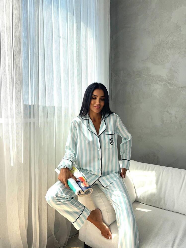 Özel Seri Turkuaz Pijama Takımı 